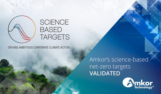 Amkor’s Science-Based Net-Zero Targets Approved by SBTi