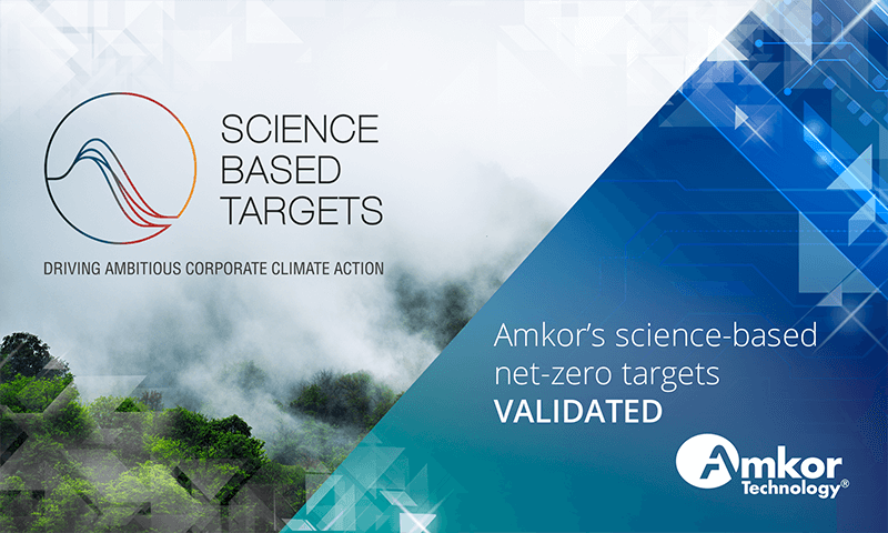 Amkor’s Science-Based Net-Zero Targets Approved by SBTi